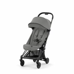 CYBEX Coya Chrome Matt Black Mirage Grey 10 CYBEX Coya Chrome Matt Black Mirage Grey -Kinderwagen cyb 23 int y045 coya migr mabl sunvisor