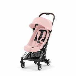 CYBEX Coya Chrome Dark Brown Peach Pink -Kinderwagen cyb 23 int y045 coya pcpi chbr withoutinlay