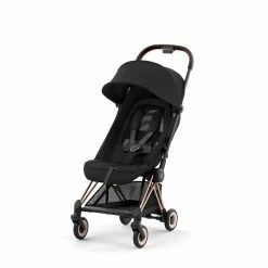 CYBEX Coya Rosegold Sepia Black -Kinderwagen cyb 23 int y045 coya sebl rogo withoutinlay