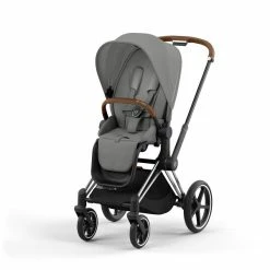 CYBEX PRIAM Kinderwagen Mirage Grey Bundle New Generation Inkl. 7 Zubehörartikel -Kinderwagen cyb 23 int y045 priam chbr migr print medium