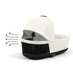 CYBEX PRIAM/e-PRIAM LUX Babywanne Off White New Generation -Kinderwagen cyb 23 int y225 priam cot ofwh airventilation print medium