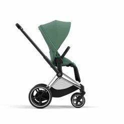 CYBEX E-PRIAM Sportwagen Leaf Green Gestell Wählbar New Generation -Kinderwagen cyb 23 int y270 e priam chbh legr print medium