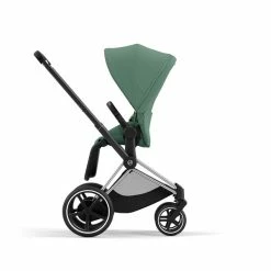 CYBEX E-PRIAM Sportwagen Leaf Green Gestell Wählbar New Generation -Kinderwagen cyb 23 int y270 e priam chbh legr rwf print medium