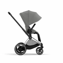 CYBEX E-PRIAM Sportwagen Mirage Grey Gestell Wählbar New Generation -Kinderwagen cyb 23 int y270 e priam chbh migr canopy print medium