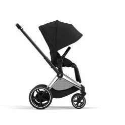 CYBEX E-PRIAM Sportwagen Sepia Black Gestell Wählbar New Generation -Kinderwagen cyb 23 int y270 e priam chbh sebl canopy print medium