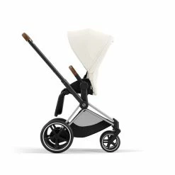 CYBEX E-PRIAM Sportwagen Off White Gestell Wählbar New Generation -Kinderwagen cyb 23 int y270 e priam chbr ofwh rwf print medium