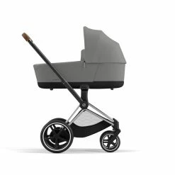 CYBEX PRIAM Kinderwagen Mirage Grey Bundle New Generation Inkl. 7 Zubehörartikel -Kinderwagen cyb 23 int y270 e priam cot chbr migr print medium