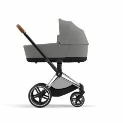 CYBEX PRIAM Kinderwagen Mirage Grey Bundle New Generation Inkl. 7 Zubehörartikel -Kinderwagen cyb 23 int y270 priam cot chbr migr print medium