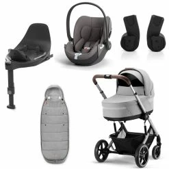 CYBEX Balios S LUX Kinderwagen + Cloud T I-Size Bundle Lava Grey