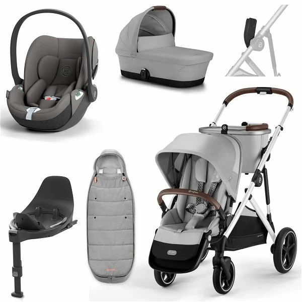 CYBEX Gazelle S Kinderwagen Lava Grey + Cloud T I-Size + Zubehör Bundle 1 CYBEX Gazelle S Kinderwagen Lava Grey + Cloud T I-Size + Zubehör Bundle