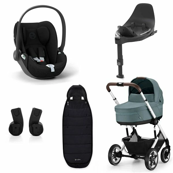 CYBEX Talos S LUX Kinderwagen Bundle Sky Blue Gestell In Taupe 1 CYBEX Talos S LUX Kinderwagen Bundle Sky Blue Gestell In Taupe
