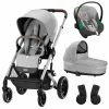 CYBEX Balios S LUX Kinderwagen & CYBEX Aton S2 I-Size Lava Grey Bundle