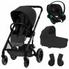 CYBEX Balios S LUX Kinderwagen & CYBEX Aton S2 I-Size Bundle Black