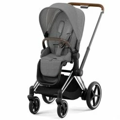 CYBEX E-PRIAM Sportwagen Manhattan Grey Plus Gestell Wählbar New Generation -Kinderwagen cybex e priam sportwagen manhattan grey