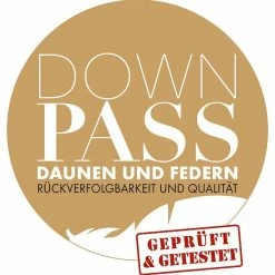 Träumeland Einziehdecke Daunentraum 100x135 -Kinderwagen downpass logo 6