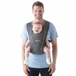 Ergobaby Embrace Heather Grey Babytrage Für Neugeborene -Kinderwagen embrace heathergrey bcemagry obo 1