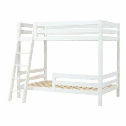 Hoppekids Hoch Etagenbett ECO Luxury 120x200 Cm Mit Schräger Leiter Und Absturzsicherung -Kinderwagen etb 120 as schraeg