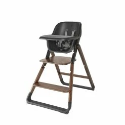 Ergobaby Evolve 3-in-1 Hochstuhl Dark Wood Set Mit Babysitz & Tablett