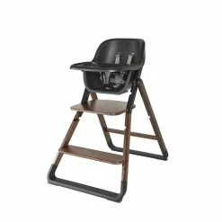 Ergobaby Evolve 3-in-1 Hochstuhl Dark Wood Set Mit Babysitz & Tablett -Kinderwagen evolve high chair dark wood 06 1