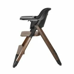Ergobaby Evolve 3-in-1 Hochstuhl Dark Wood Set Mit Babysitz & Tablett -Kinderwagen evolve high chair dark wood 15 1