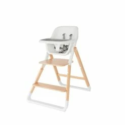 Ergobaby Evolve 3-in-1 Hochstuhl Natural Wood Set Mit Babysitz & Tablett