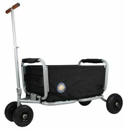 Beachtrekker LiFe Bollerwagen Schwarz Stabil Und Leicht Inkl. Feststellbremse