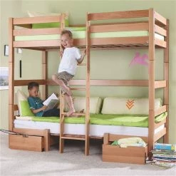 Relita FINLEY Etagenbett Buche Massiv Natur Inkl. Sitzkissen & Bettschubkästen - Frachtfrei 10 Relita FINLEY Etagenbett Buche Massiv Natur Inkl. Sitzkissen & Bettschubkästen - Frachtfrei -Kinderwagen finley natur bett 1