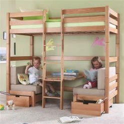 Relita FINLEY Etagenbett Buche Massiv Natur Inkl. Sitzkissen & Bettschubkästen - Frachtfrei 11 Relita FINLEY Etagenbett Buche Massiv Natur Inkl. Sitzkissen & Bettschubkästen - Frachtfrei -Kinderwagen finley natur sitz 3