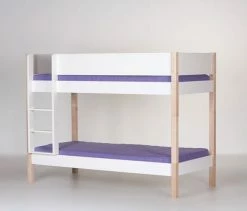 Manis-h Etagenbett FRIGG 90x200 Cm Pfosten Buche Höhe 159 Cm - 20 Farben Wählbar