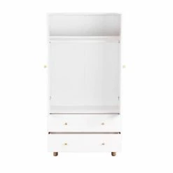 Nature Kid Noah/Genova Kinderzimmer Weiß/natur 5-teilig Mit Hausbett 90 X 200 Cm -Kinderwagen genova kleiderschrank 3 1