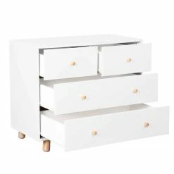 Nature Kid Noah/Genova Kinderzimmer Weiß/natur 5-teilig Mit Hausbett 90 X 200 Cm -Kinderwagen genova kommode 2 1