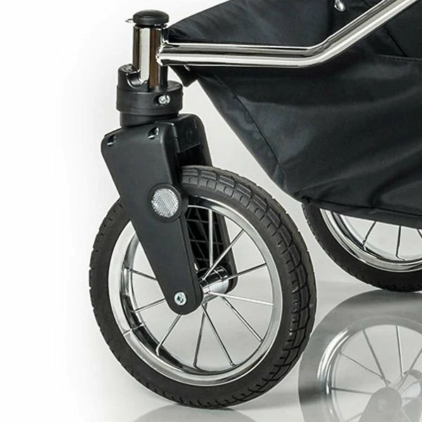 HESBA ClassicA Kinderwagen Außen 557, Innen 150 Mit Schwenkbaren Vorderrädern Schwarz SW-SL 2/25 4 HESBA ClassicA Kinderwagen Außen 557, Innen 150 Mit Schwenkbaren Vorderrädern Schwarz SW-SL 2/25 – Bild 4