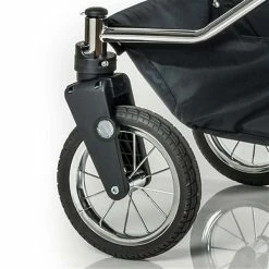 HESBA ClassicKorb Kinderwagen Außen 685 Innen 180 Schwenkbare Vorderräder Schwarz -Kinderwagen gestelltyp sw sl 2 25 schwenkbaren vorderraeder 8