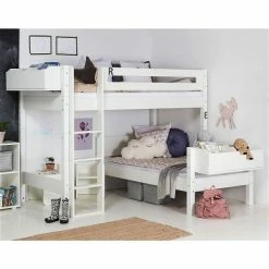 Manis-h Etagenbett GLEN Einfarbig Flexibles Kombibett - 20 Farben Wählbar -Kinderwagen glen winkel bsp gr 2