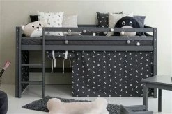 Hoppekids Halbhohes Bett ECO Dream Smoked Pearl 90 X 200 Cm | Zum Toppreis -Kinderwagen halbhohes bett 90x200 pearl 1