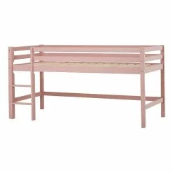 Hoppekids Halbhohes Bett ECO Dream Pale Rose 90 X 200 Cm | Zum Toppreis -Kinderwagen halbhohes bett 90x200 rose 1