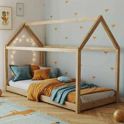 Artkid Haley Hausbett Natur 90x200 Cm Aus Massiver Kiefer