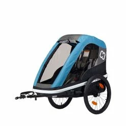 Hamax Avenida One Fahrradanhänger Petrol Blau Mit Federung - Inkl. Deichsel & Buggyrad