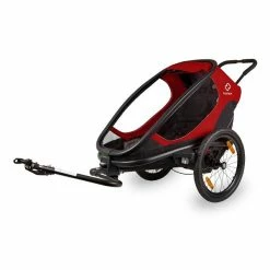 Hamax Outback One Fahrradanhänger Rot / Schwarz Inkl. Deichsel & Buggyrad 8 Hamax Outback One Fahrradanhänger Rot / Schwarz Inkl. Deichsel & Buggyrad -Kinderwagen ham400065 hamax outback one red black