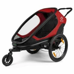 Hamax Outback One Fahrradanhänger Rot / Schwarz Inkl. Deichsel & Buggyrad 9 Hamax Outback One Fahrradanhänger Rot / Schwarz Inkl. Deichsel & Buggyrad -Kinderwagen ham400065 hamax outback one red black rad