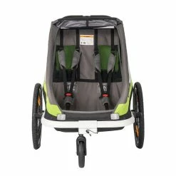 Hamax Traveller Fahrradanhänger Grün/Grau Inkl. Deichsel & Buggyrad -Kinderwagen ham40050 interior 1