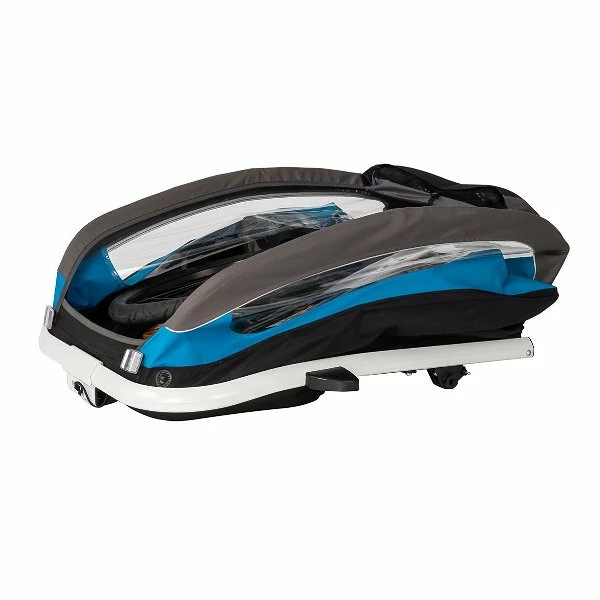 Hamax Traveller Fahrradanhänger Blau/Grau Inkl. Deichsel & Buggyrad 4 Hamax Traveller Fahrradanhänger Blau/Grau Inkl. Deichsel & Buggyrad – Bild 4