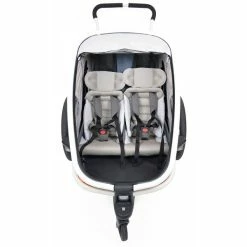 Hamax Outback Fahrradanhänger Navy Blau Inkl. Deichsel & Buggyrad -Kinderwagen hamax outback feature comfort seats and solid frame 1