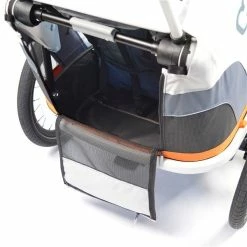 Hamax Outback Fahrradanhänger Navy Blau Inkl. Deichsel & Buggyrad -Kinderwagen hamax outback feature lugage space 1