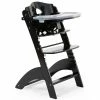 Childhome Lambda 3 Hochstuhl Schwarz Mit Schutzbügel, Gurtsystem Und Tisch