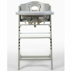 Childhome Lambda 3 Hochstuhl Stone Mit Schutzbügel, Gurtsystem Und Tisch -Kinderwagen hcl3csg 17377 1