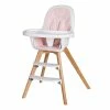 Schardt Holly Hochstuhl Fuß Buche Massiv Inkl. Sitzkissen Rosa