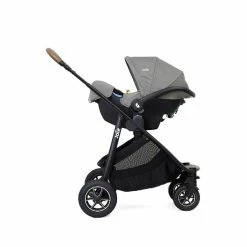 Joie I-Snug Gray Flannel I-Size Babyschale Gruppe 0+ -Kinderwagen i snug gray flannel travel system profile gr 1