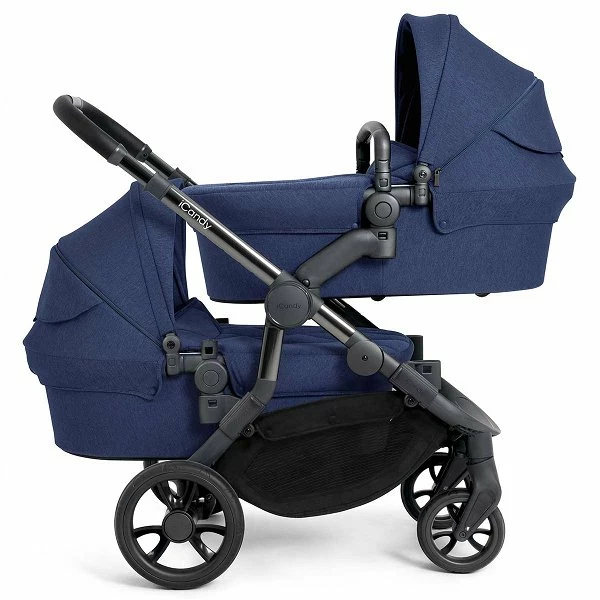 ICandy Orange Twin Combo Royal Blue Marl Phantom Zwillingskinderwagen | Inkl. Praktischem Zubehör 2 ICandy Orange Twin Combo Royal Blue Marl Phantom Zwillingskinderwagen | Inkl. Praktischem Zubehör – Bild 2