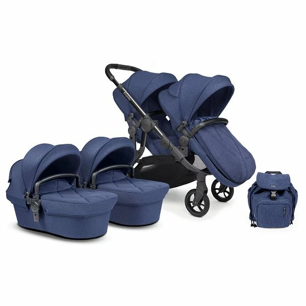 ICandy Orange Twin Combo Royal Blue Marl Phantom Zwillingskinderwagen | Inkl. Praktischem Zubehör 1 ICandy Orange Twin Combo Royal Blue Marl Phantom Zwillingskinderwagen | Inkl. Praktischem Zubehör
